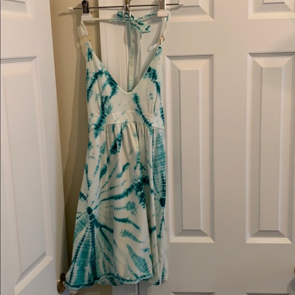 Victoria’s Secret bra top green tie dye dress